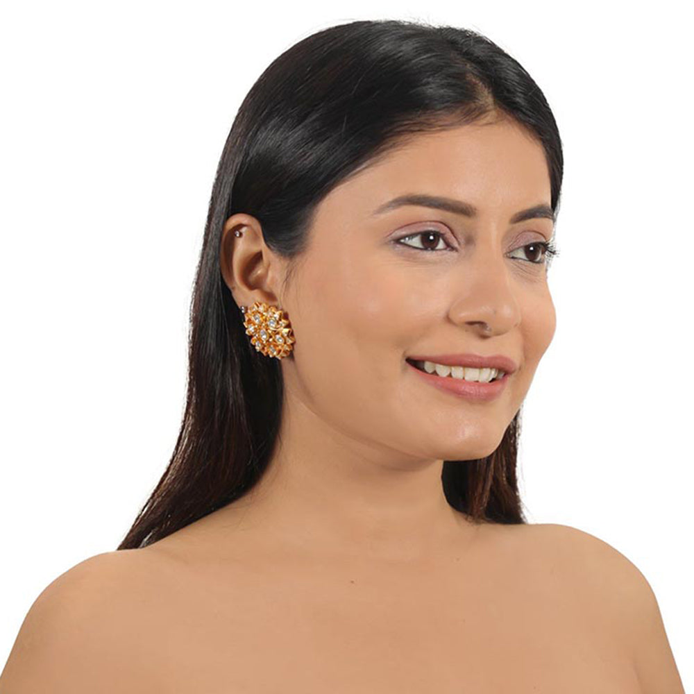 RIANA JEWELLERY White Small Studs