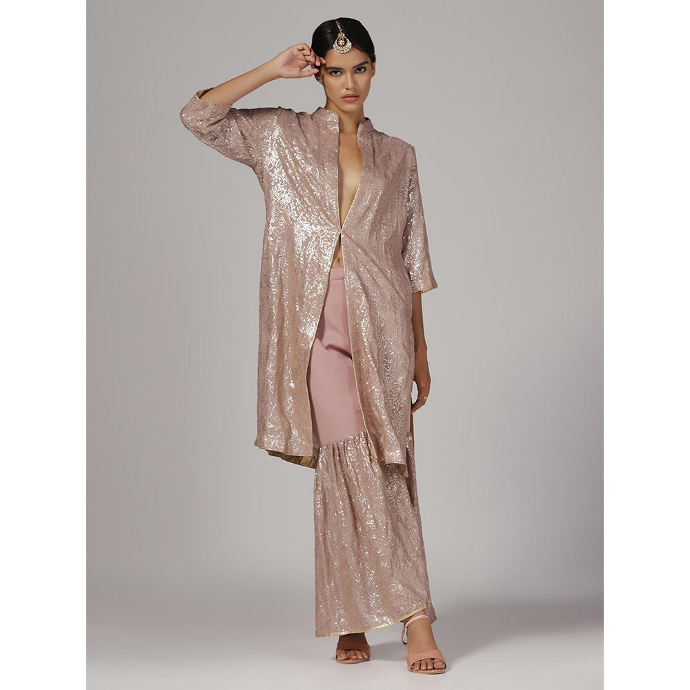 RINA DHAKA Women'S Sequin Jacket and Sharara (Set of 2)