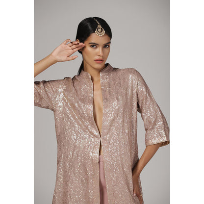RINA DHAKA Women'S Sequin Jacket and Sharara (Set of 2)