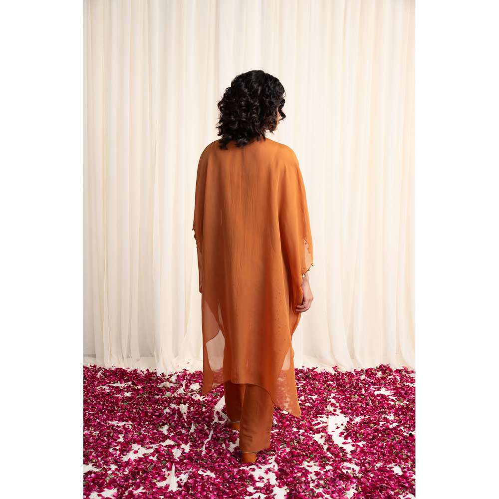 RIRASA Embellished Kaftan with Pant and Camisole (Set of 3)