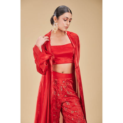 RIRASA Embroidered Bustier with Pant and Jacket (Set of 3)