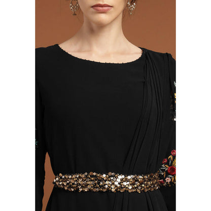RIRASA Dayanidhi Black Dress And Belt