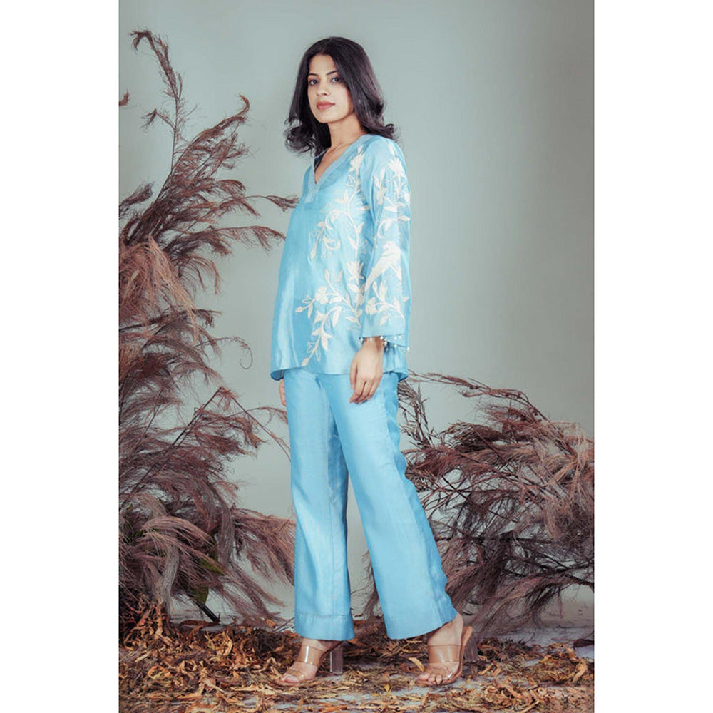 RIRASA Sant Blue Top And Pant