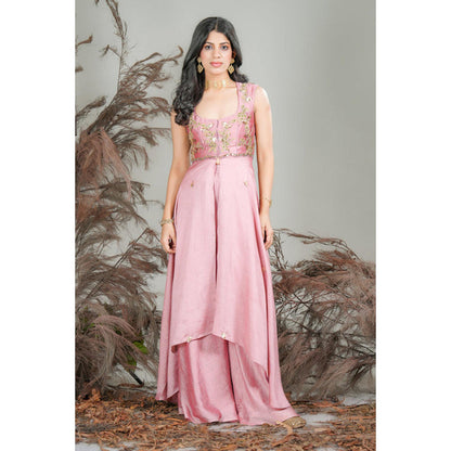 RIRASA Chandrika Pink Kurta And Sharara