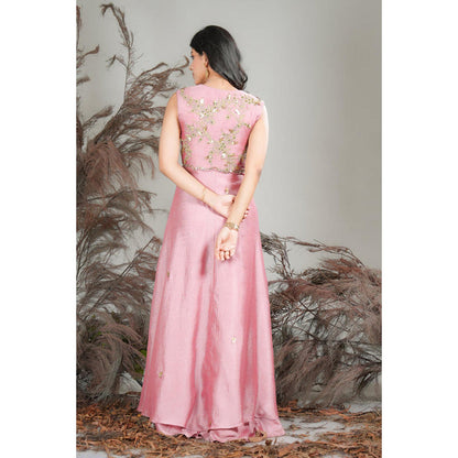 RIRASA Chandrika Pink Kurta And Sharara