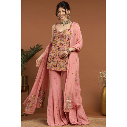 RIRASA Sakshi Pink Kurta And Sharara