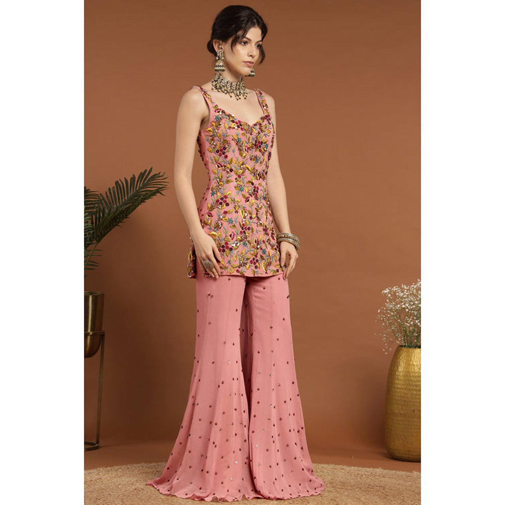 RIRASA Sakshi Pink Kurta And Sharara