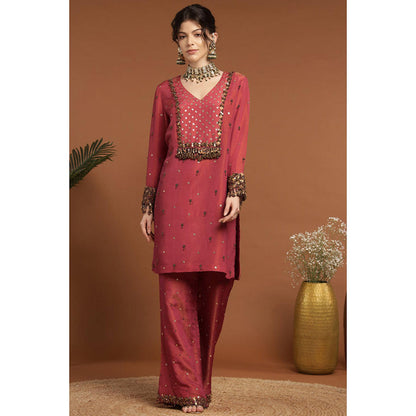 RIRASA Shareshhtha Coral Kurta And Pant