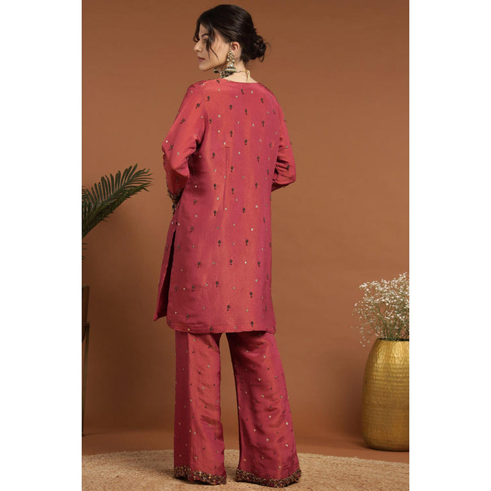 RIRASA Shareshhtha Coral Kurta And Pant