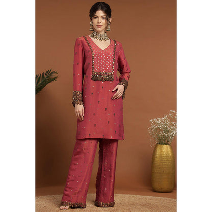 RIRASA Shareshhtha Coral Kurta And Pant