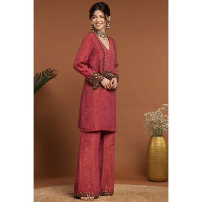 RIRASA Shareshhtha Coral Kurta And Pant