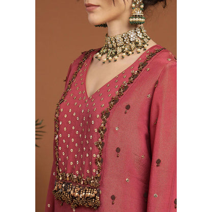 RIRASA Shareshhtha Coral Kurta And Pant