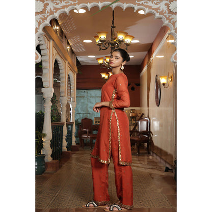 RIRASA Santah Orange Kameez And Pant