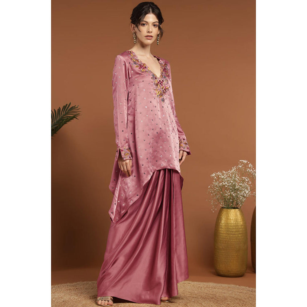 RIRASA Ananta Pink Kurta And Dhoti