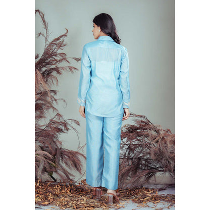 RIRASA Rasamayee Blue Co-Ord Set