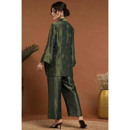 RIRASA Adbhutam Green Pant And Jacket