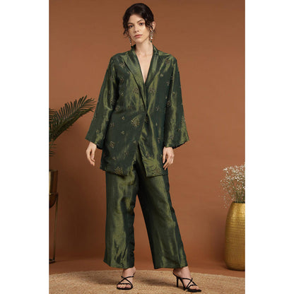 RIRASA Adbhutam Green Pant And Jacket