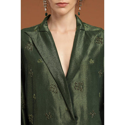 RIRASA Adbhutam Green Pant And Jacket