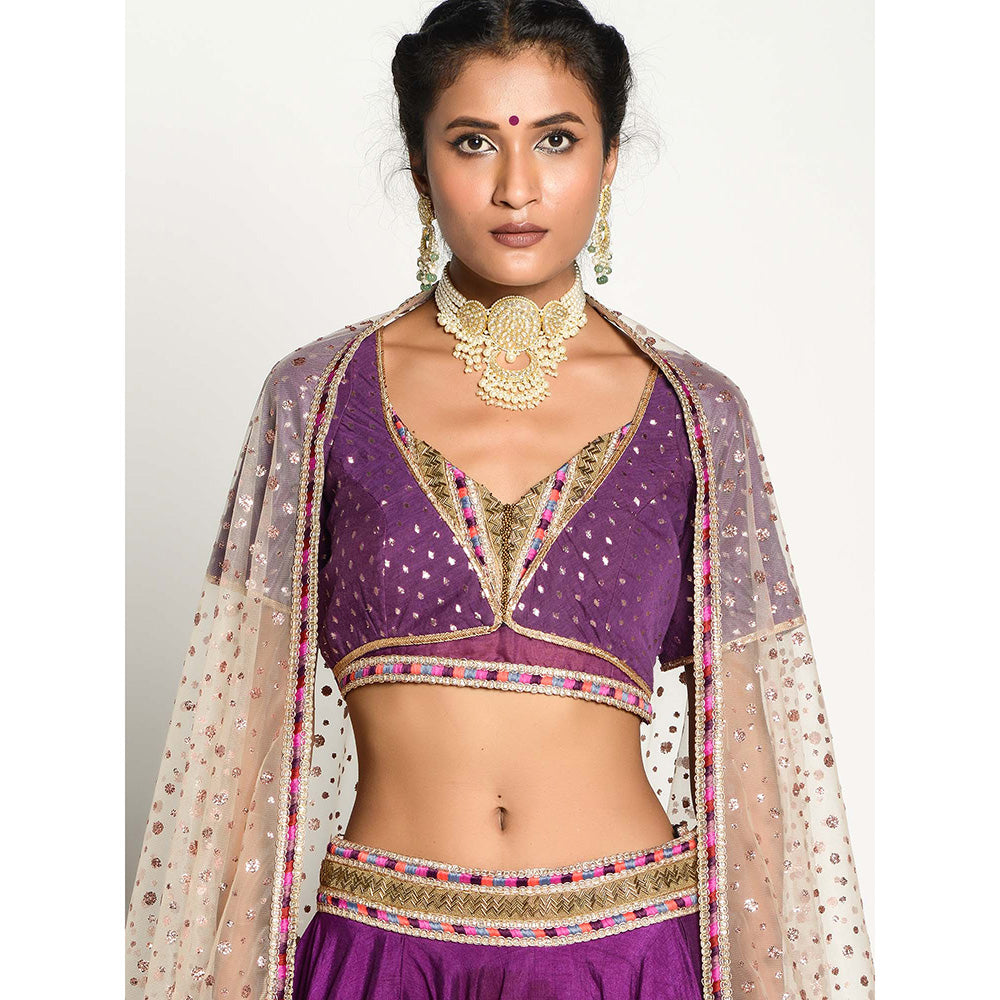 RISHI & VIBHUTI Shringhar Lehanga (Set of 3)