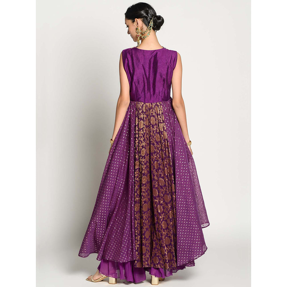 RISHI & VIBHUTI Apsra Tunic with Gharara (Set of 2)