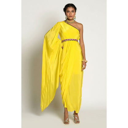 RISHI & VIBHUTI Amber Drape Dress