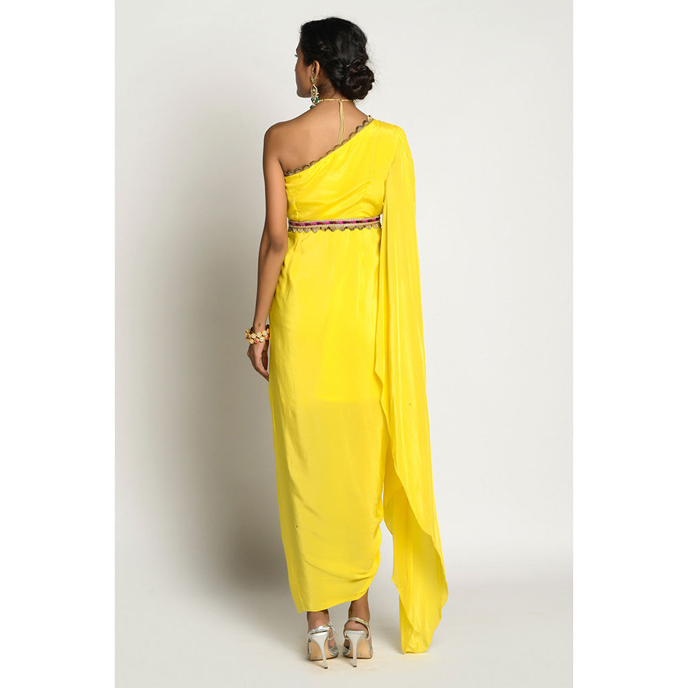 RISHI & VIBHUTI Amber Drape Dress