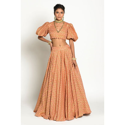 RISHI & VIBHUTI Ibadat Skirt and Top (Set of 2)