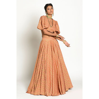 RISHI & VIBHUTI Ibadat Skirt and Top (Set of 2)