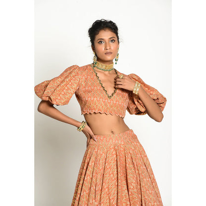 RISHI & VIBHUTI Ibadat Skirt and Top (Set of 2)