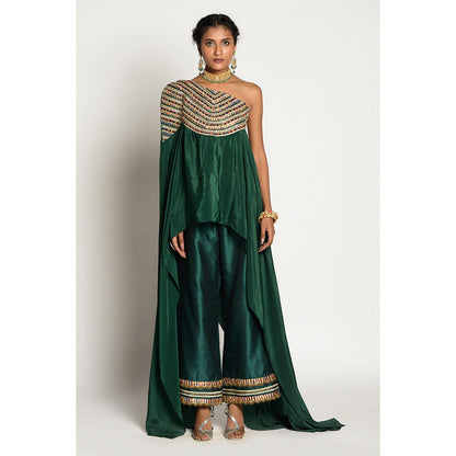 RISHI & VIBHUTI Khwabeeda Cape with Pant (Set of 2)