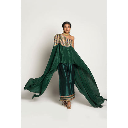 RISHI & VIBHUTI Khwabeeda Cape with Pant (Set of 2)