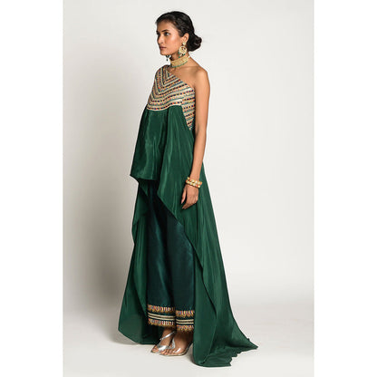 RISHI & VIBHUTI Khwabeeda Cape with Pant (Set of 2)