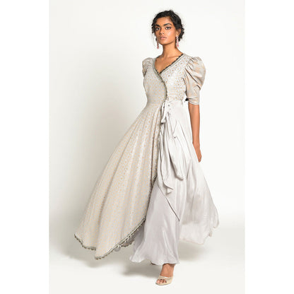 RISHI & VIBHUTI Elizabeth Anarkali with Pant (Set of 2)