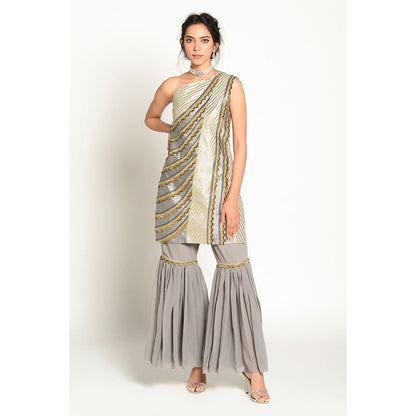 RISHI & VIBHUTI Elissah Kurta and Sharara (Set of 2)