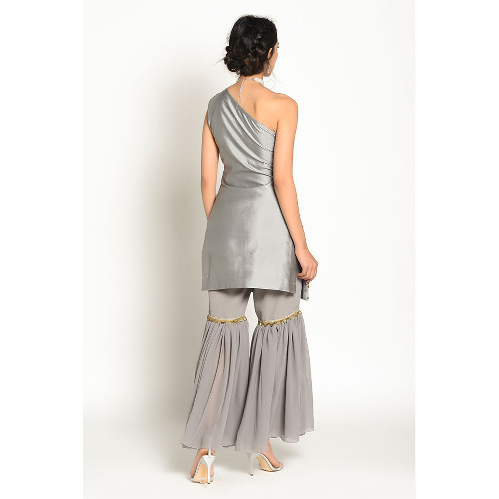 RISHI & VIBHUTI Elissah Kurta and Sharara (Set of 2)