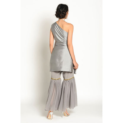 RISHI & VIBHUTI Elissah Kurta and Sharara (Set of 2)