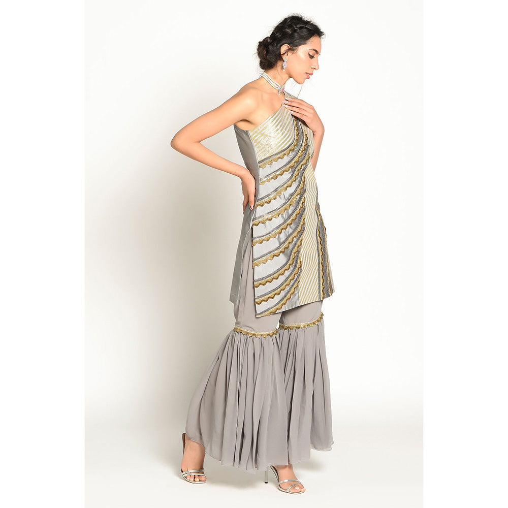 RISHI & VIBHUTI Elissah Kurta and Sharara (Set of 2)