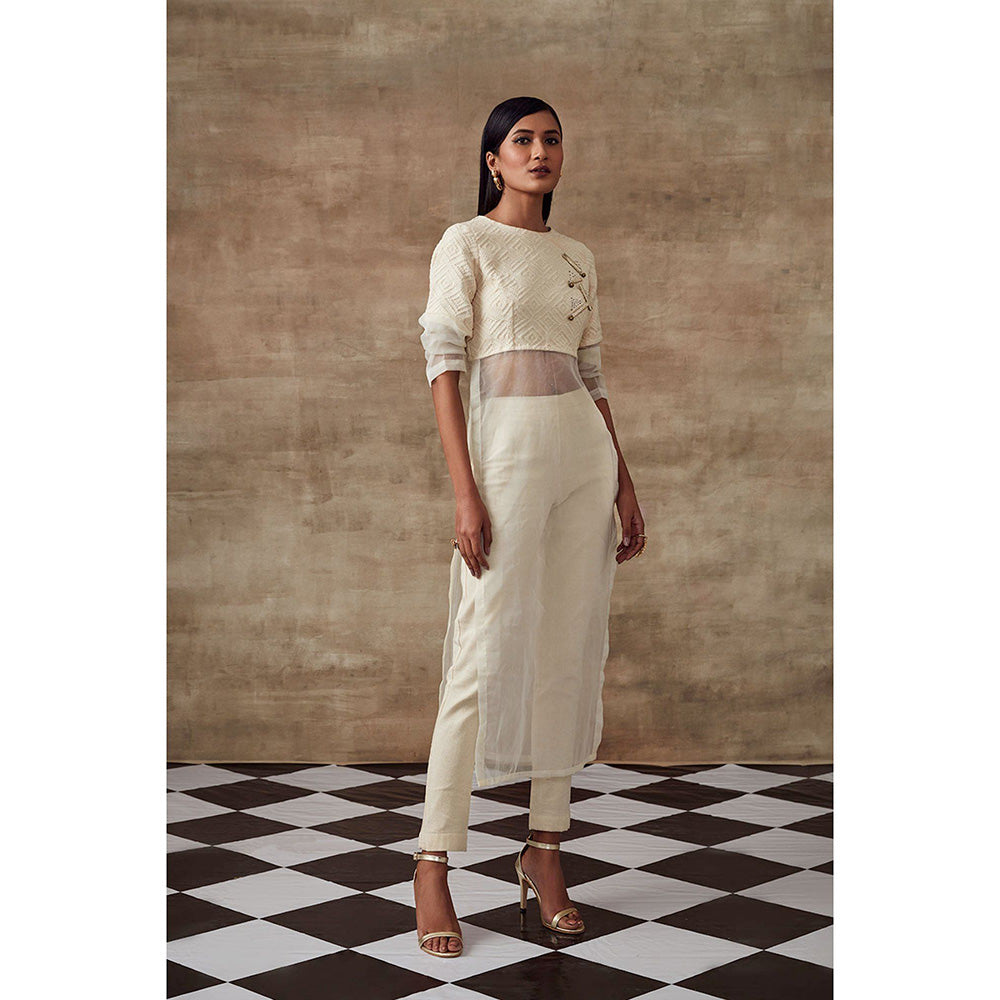 RISHI & VIBHUTI Double Tulip Embossed (Set of 2)