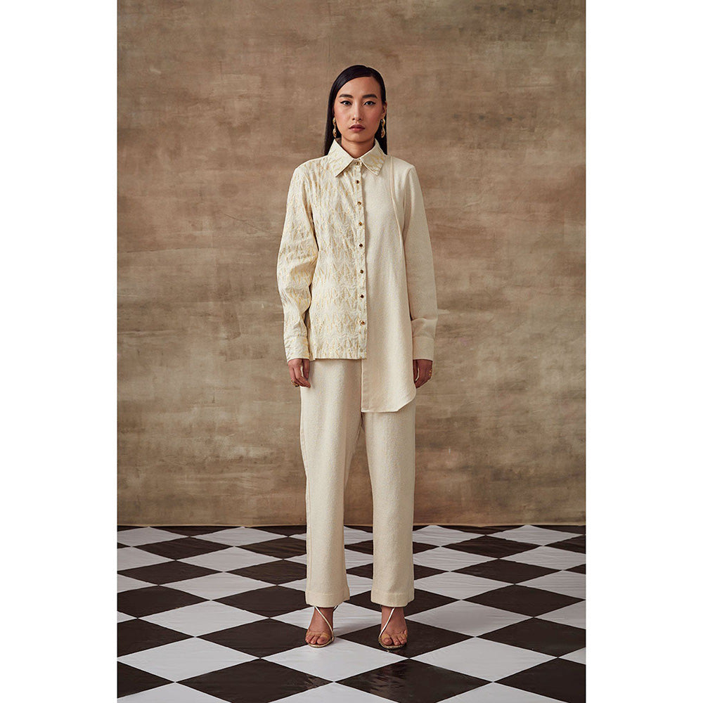 RISHI & VIBHUTI Daisy Two Panel Linen (Set of 2)