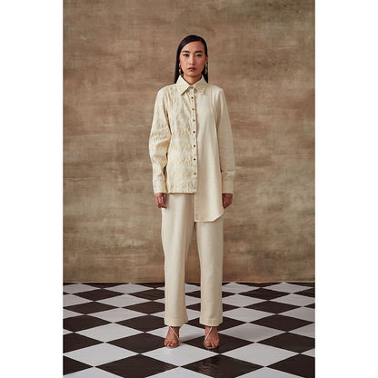 RISHI & VIBHUTI Daisy Two Panel Linen (Set of 2)