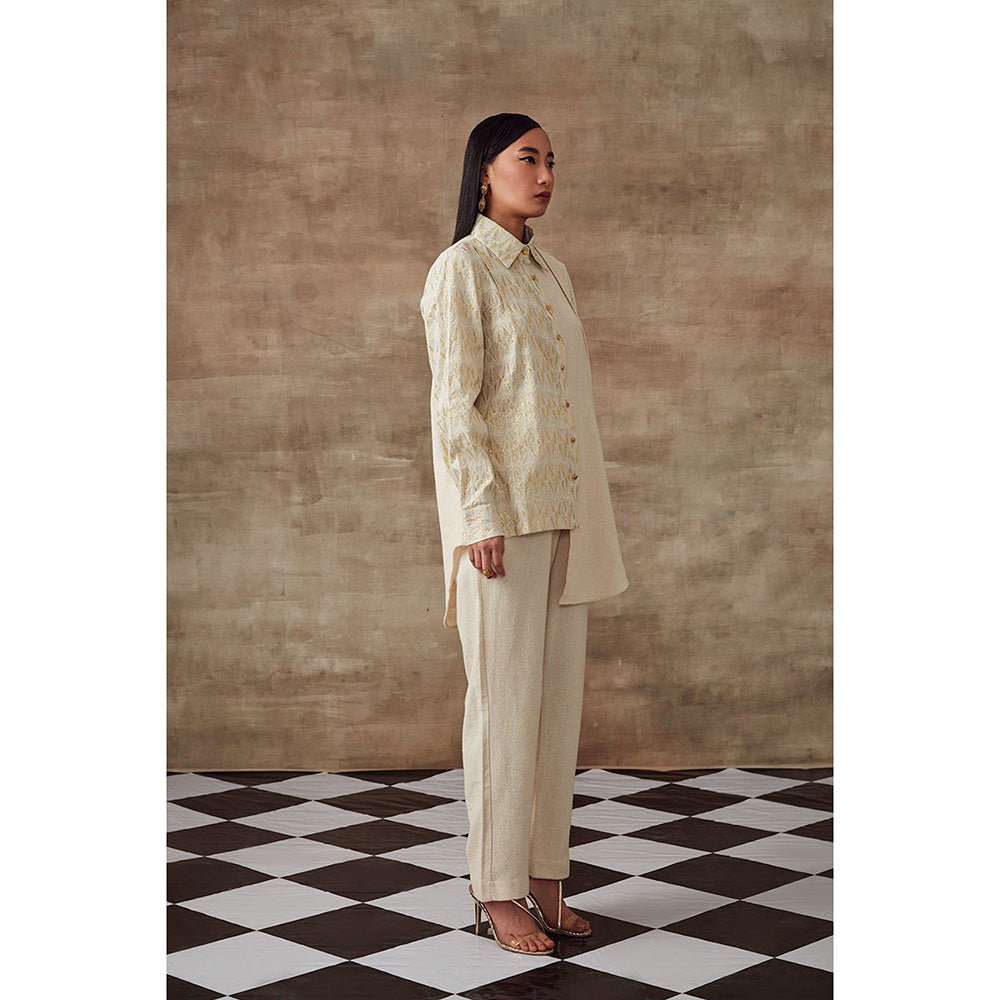 RISHI & VIBHUTI Daisy Two Panel Linen (Set of 2)