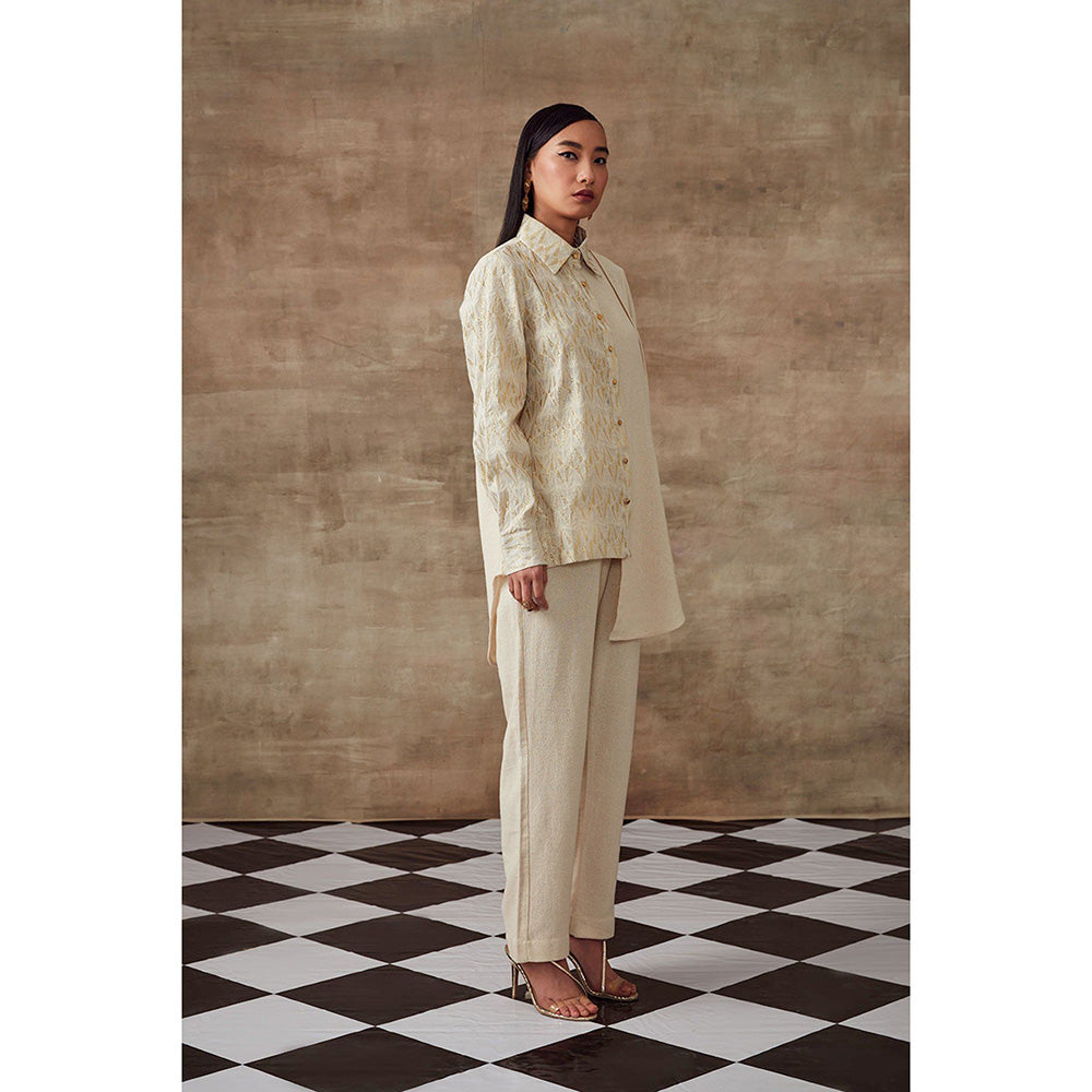 RISHI & VIBHUTI Daisy Two Panel Linen (Set of 2)