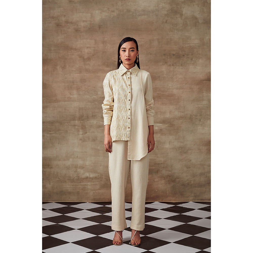 RISHI & VIBHUTI Daisy Two Panel Linen (Set of 2)