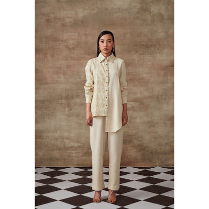 RISHI & VIBHUTI Daisy Two Panel Linen (Set of 2)