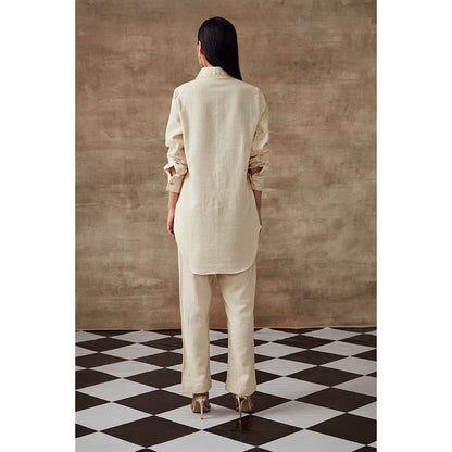 RISHI & VIBHUTI Daisy Two Panel Linen (Set of 2)