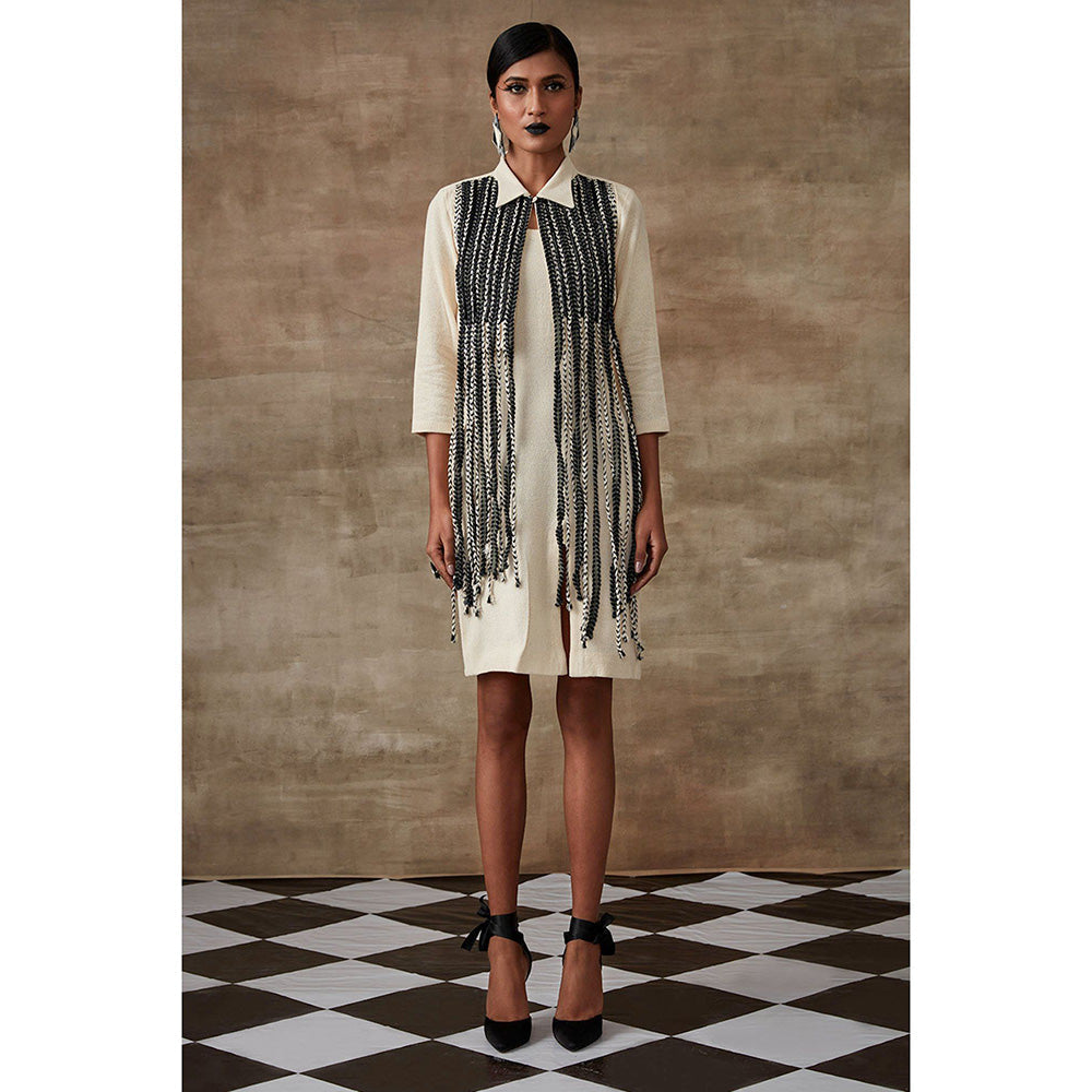 RISHI & VIBHUTI Paradise Tinsels Jacket (Set of 2)