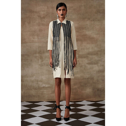 RISHI & VIBHUTI Paradise Tinsels Jacket (Set of 2)