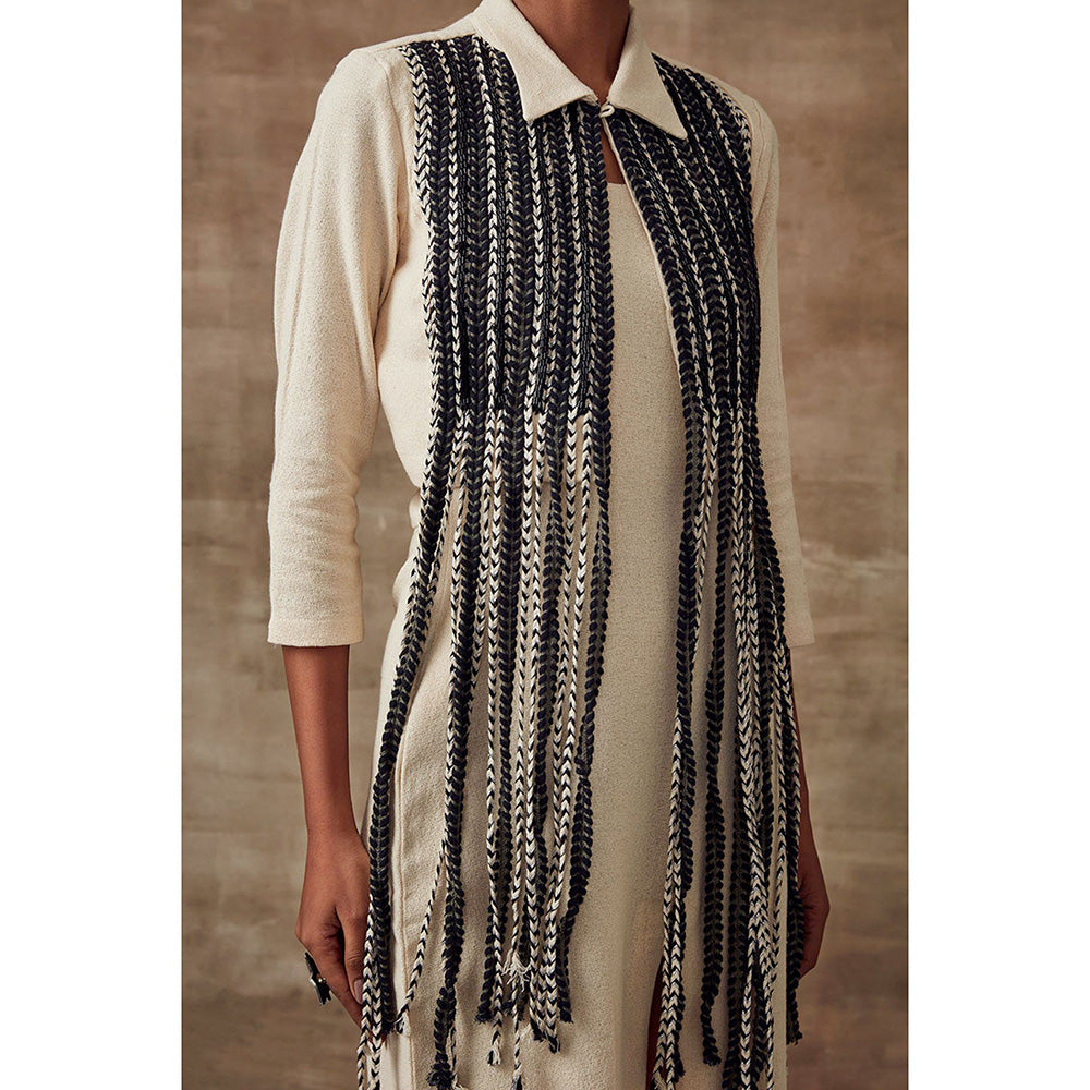 RISHI & VIBHUTI Paradise Tinsels Jacket (Set of 2)