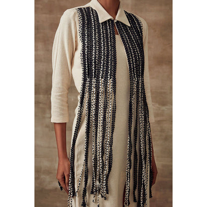 RISHI & VIBHUTI Paradise Tinsels Jacket (Set of 2)