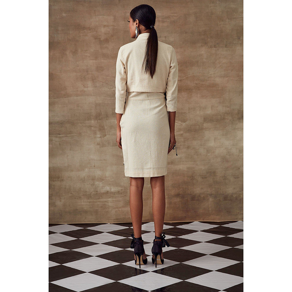 RISHI & VIBHUTI Paradise Tinsels Jacket (Set of 2)